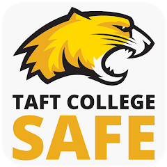 Logo "Taft College Safe" for downloadable safety app.